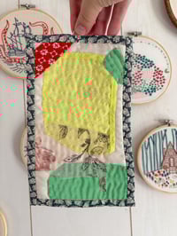 Image 1 of Yellow or Green - hand sewn quilt 