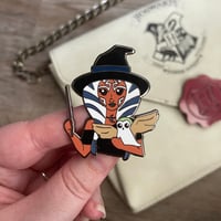 Image 2 of Witchy Tano and Baby Wizard Enamel Pins 