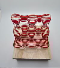 Image 4 of 6" Fused Glass Optics Dish