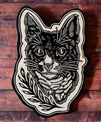 Image 5 of Custom Pet Portrait Woodcut 