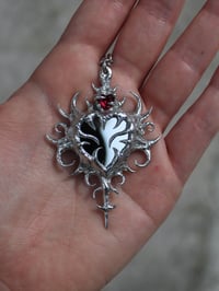 Image 4 of Mirror Heart #2 - Necklace