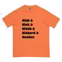 Image 3 of Rick & Rich & Richk & Rickard & Snakes T-Shirt (Black Font)