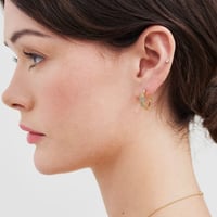 Image 4 of Fable Floral Wreath Hoop Earrings
