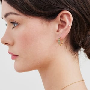 Image of Fable Floral Wreath Hoop Earrings
