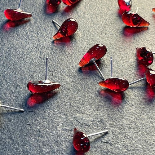 Image of Blood Drop Studs