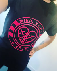 Image 2 of Mind, Body & Sole Black Pink T-shirt 