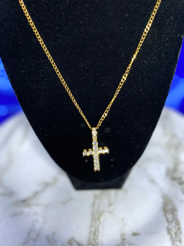 Image of “ Icy Cross Necklace”