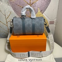 Image 1 of DENIM GETAWAY DUFFEL BAG