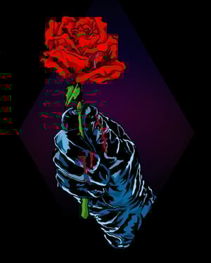 Image of ‘Rose Merchant’ woven blanket