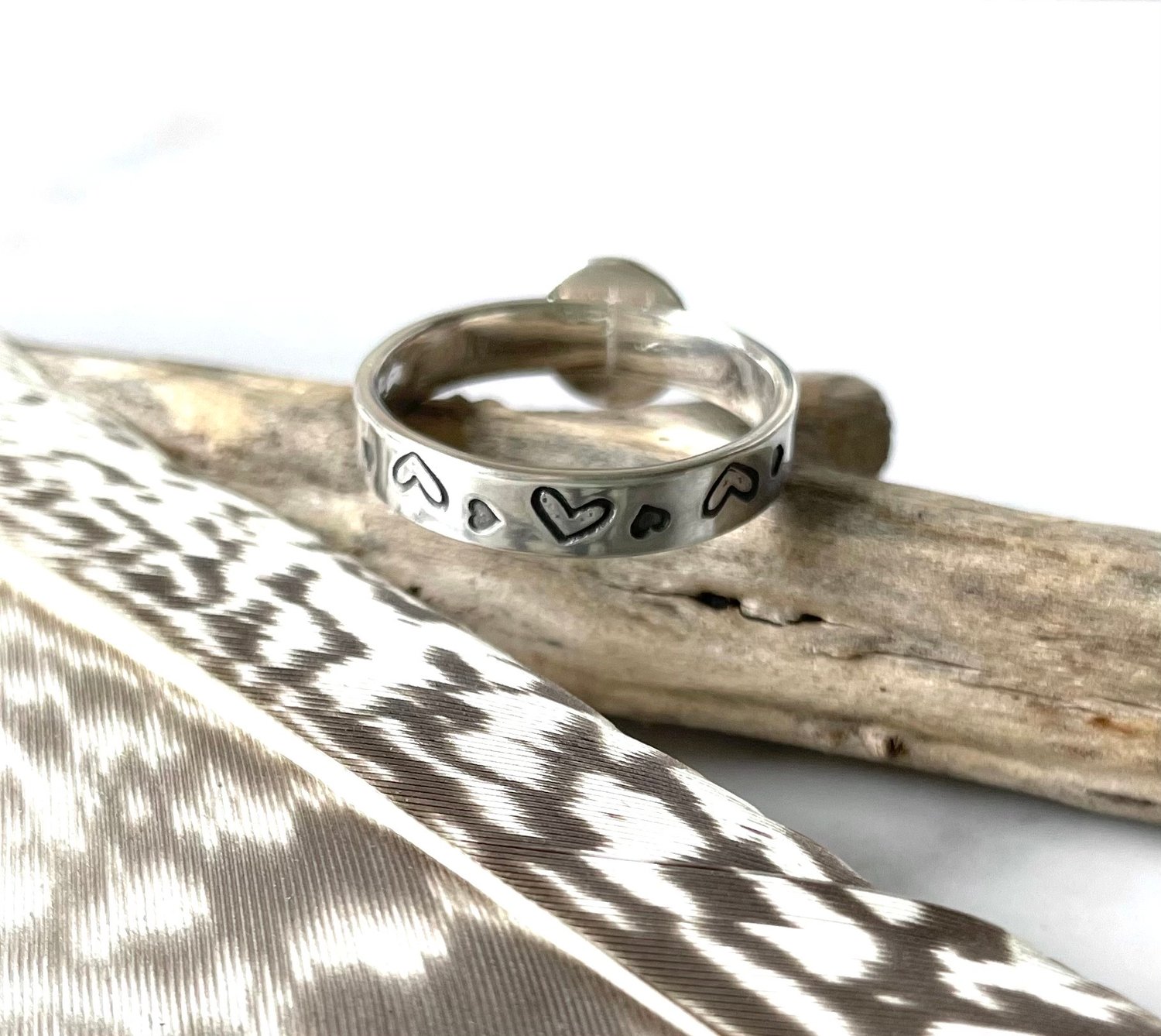 Image of Handmade Sterling Silver Breastmilk Ring 925