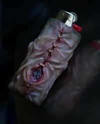 Image 3 of Custom Lighter Sleeve, Lighter Cover, Fits Regular Sized Bic Lighters, OOAK 