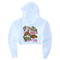Image 1 of All The Pretty Girls Roll Like This Cropped Hoodie