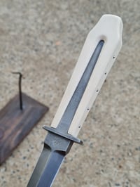 Image 2 of integral damascus dagger