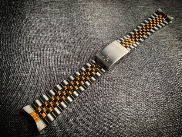 Image of 13mm 17mm 20mm Rolex Datejust Jubilee 2/Tone Steel Strap 