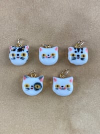 Image 8 of Tiny Kitty Charms - Gold Lustre