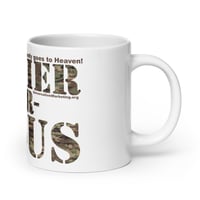 Image 3 of Soldier For Jesus 20oz White glossy mug