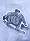 Beaver Snowboarding Sticker