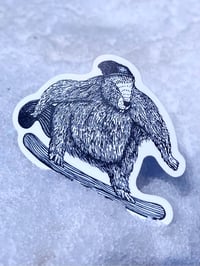 Image 1 of Beaver Snowboarding Sticker