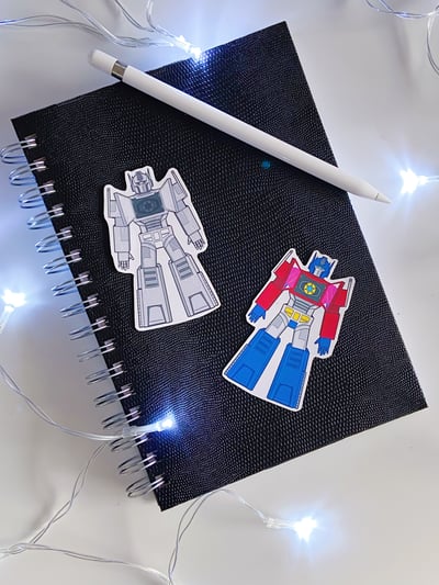 Image of Optimus + Dead Optimus - Sticker Duo 