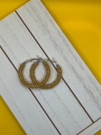 Image 1 of Shiny Gold Hoops