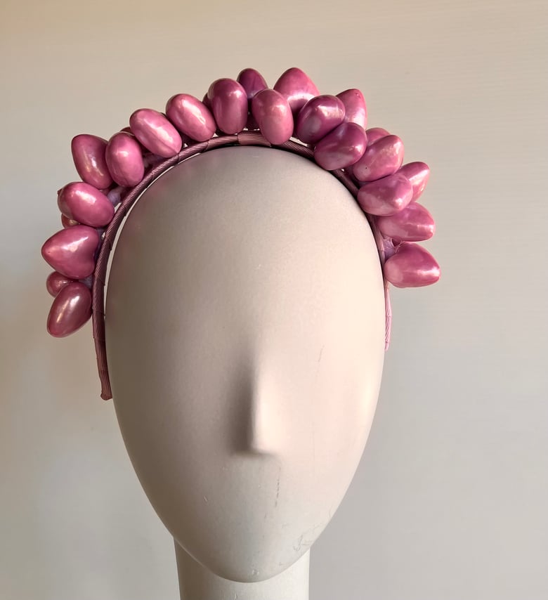 Image of Lavender hearts headband