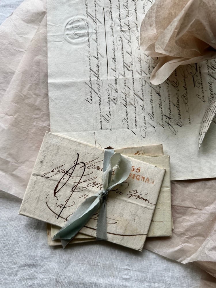 Image of Vintage French letter bundle •2