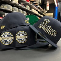 Image 2 of New Era 59Fifty Navy- Gold