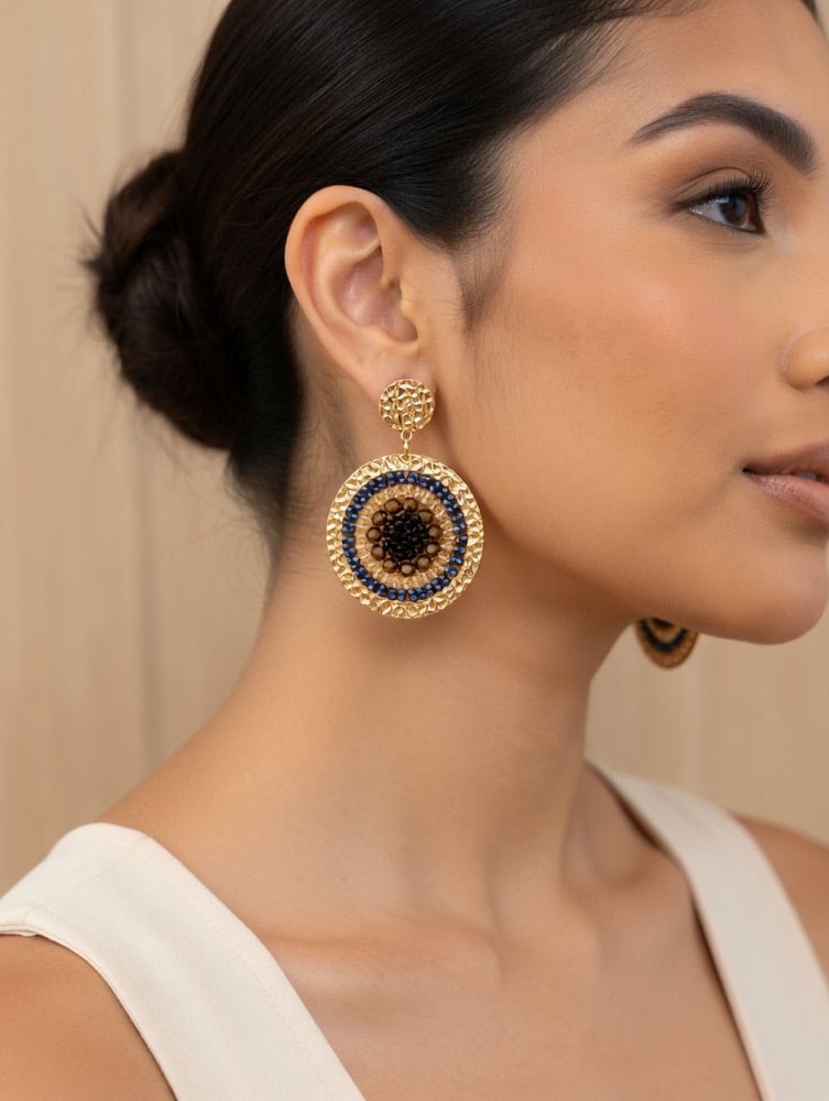 Image of Circular Freda Earrings 