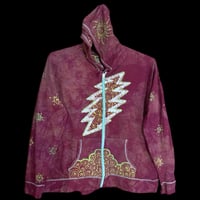 Image 2 of 2X Ladies Lightweight Hoodie Maroon