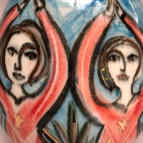 Image of Fairytales,Large vase,Praying ladies.