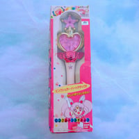 Image 1 of Sailor Moon Chibimoon Pink Moon Stick Toy (Bandai 1994)