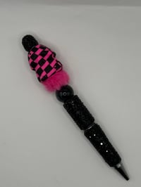 Pink Richard Checkered Pen