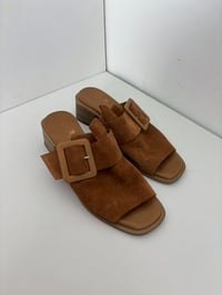 Image 2 of Camel brown leather sandals