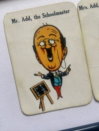 Image 17 of Mr and Mrs, couples cards, from the 'Old Maid' card game c1920s, framed vintage cards