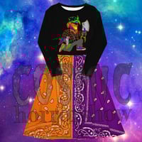 Image 1 of Hallwicked Ryda long sleeve midi dress