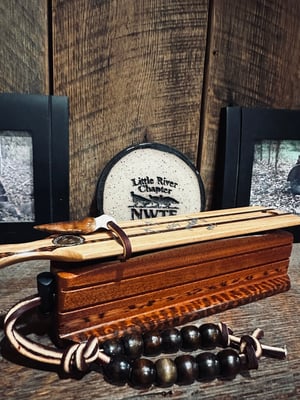 Image of Tulipwood/Mahogany with Snakewood inlay