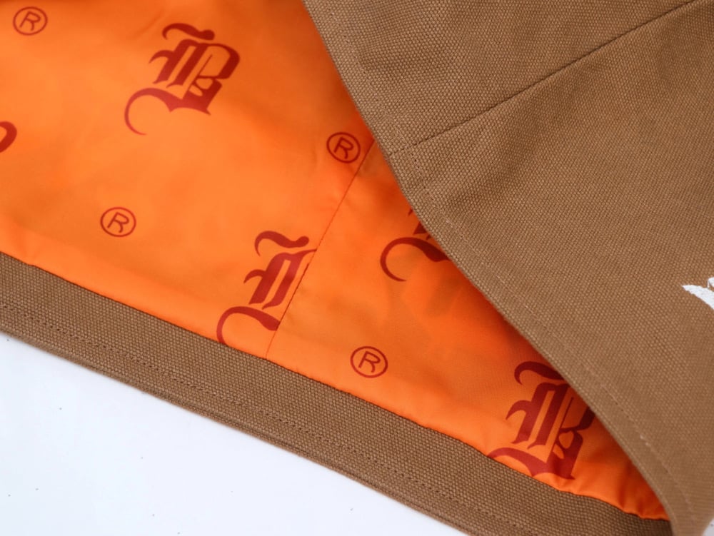 Image of BLE$$ING$®️ HVYWEIGHT BRN DESIGNER CANVAS JACKET