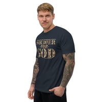 Image 11 of Soldier For God Dark Fitted Short Sleeve T-shirt