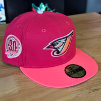 Image 1 of New Toronto Blue Jays 30th Season Pink Fitted Size 7 1/2