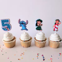 Image 5 of Lilo y Stitch Cupcake Toppers Sets de 12 y 24