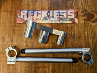 Image 4 of Honda Ruckus Honeycomb Adjustable Billet CNC Handlebar with Clip On Bars