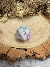 Image 2 of Pastel Death Save D20 Dice for D&D