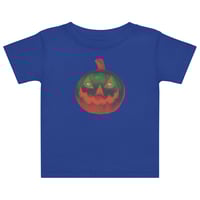 Image 5 of Baby jersey t-shirt - Jack O Lantern Retro Orange Glow