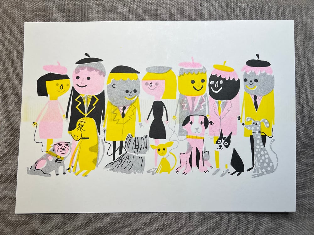 Image of Dog Show . Risograph Print 