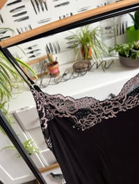 Image 2 of black lace slip/dress