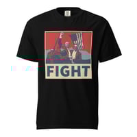 Image 1 of Trump Shooting Fight Pop Art - Unisex garment-dyed heavyweight t-shirt