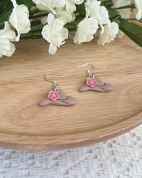 Image 6 of Cowgirl Hat Earrings
