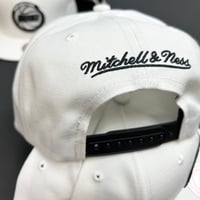 Image 3 of Mitchell & Ness HWC Snapback White - Black