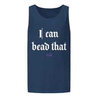 Image 2 of I can bead that Unisex garment-dyed tank top