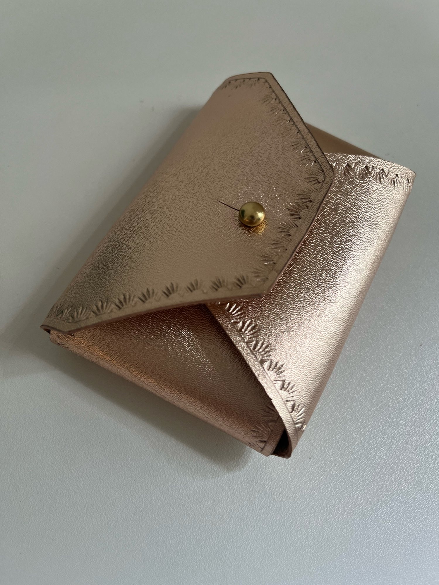 Image of Sepici Rose Gold “No Stitch” Card Wallet